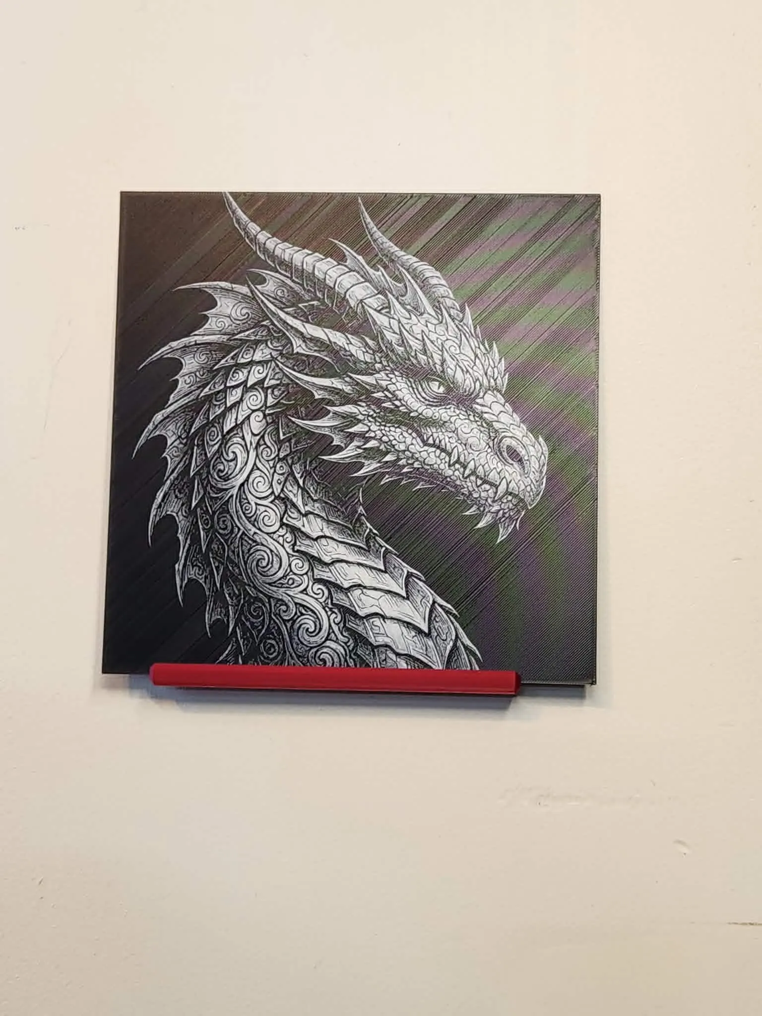 Hueforge - Detailed Ornate Dragon Head Profile