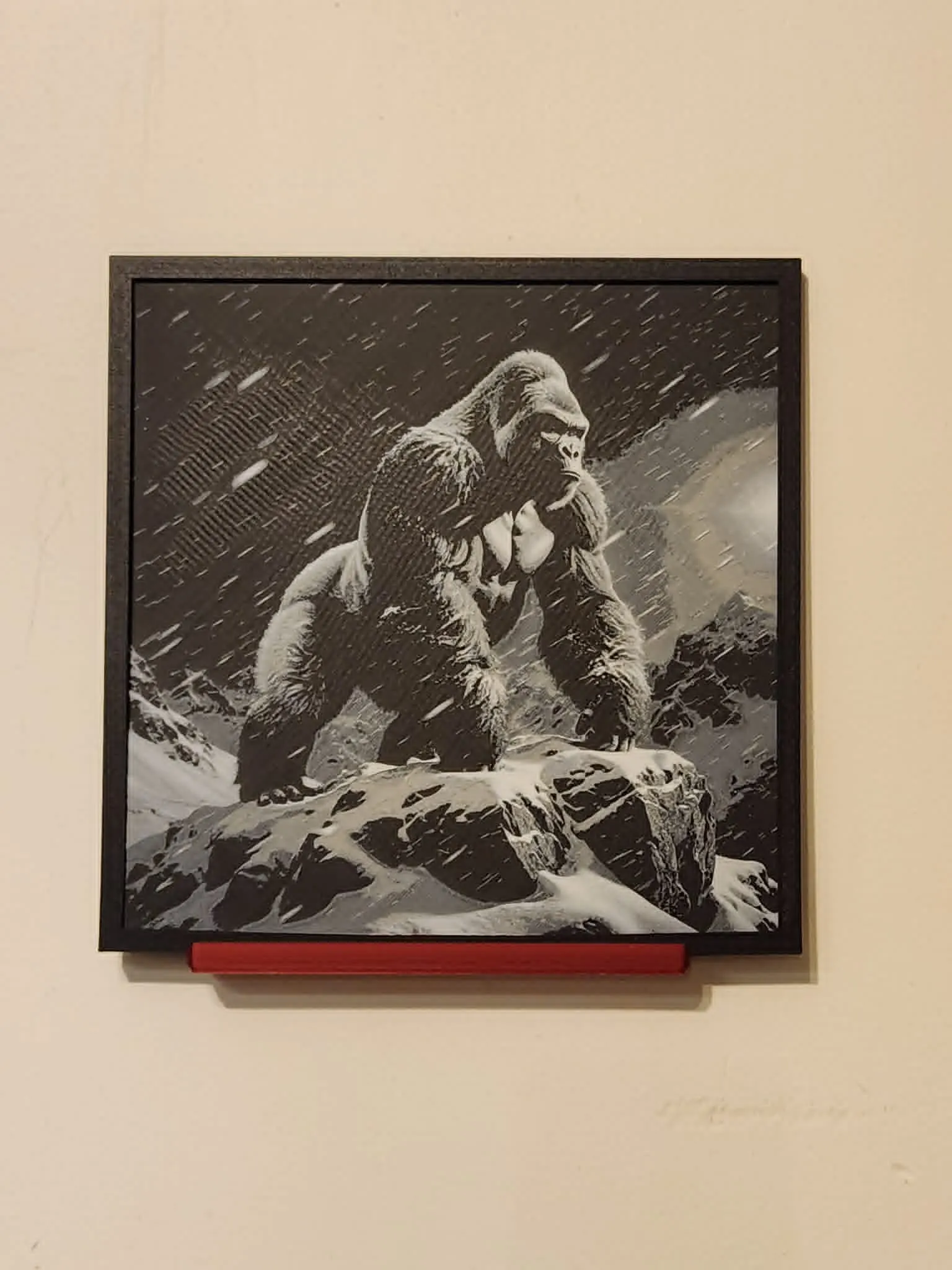 Gorilla in Blizzard HueForge