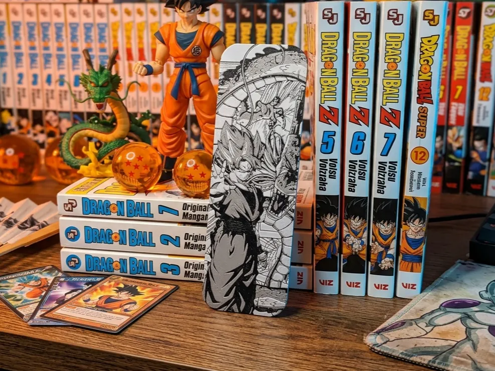 Bookmark Goku and Shenron - HueForge
