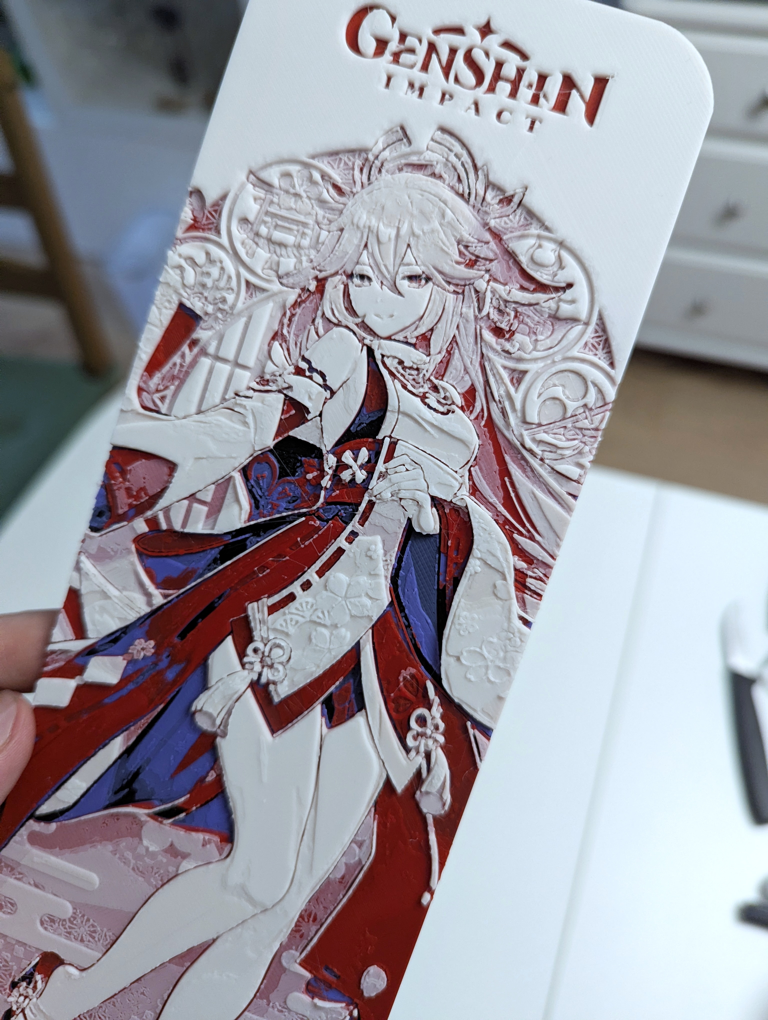 Yae Miko Charactercard Genshin Impact HueForge
