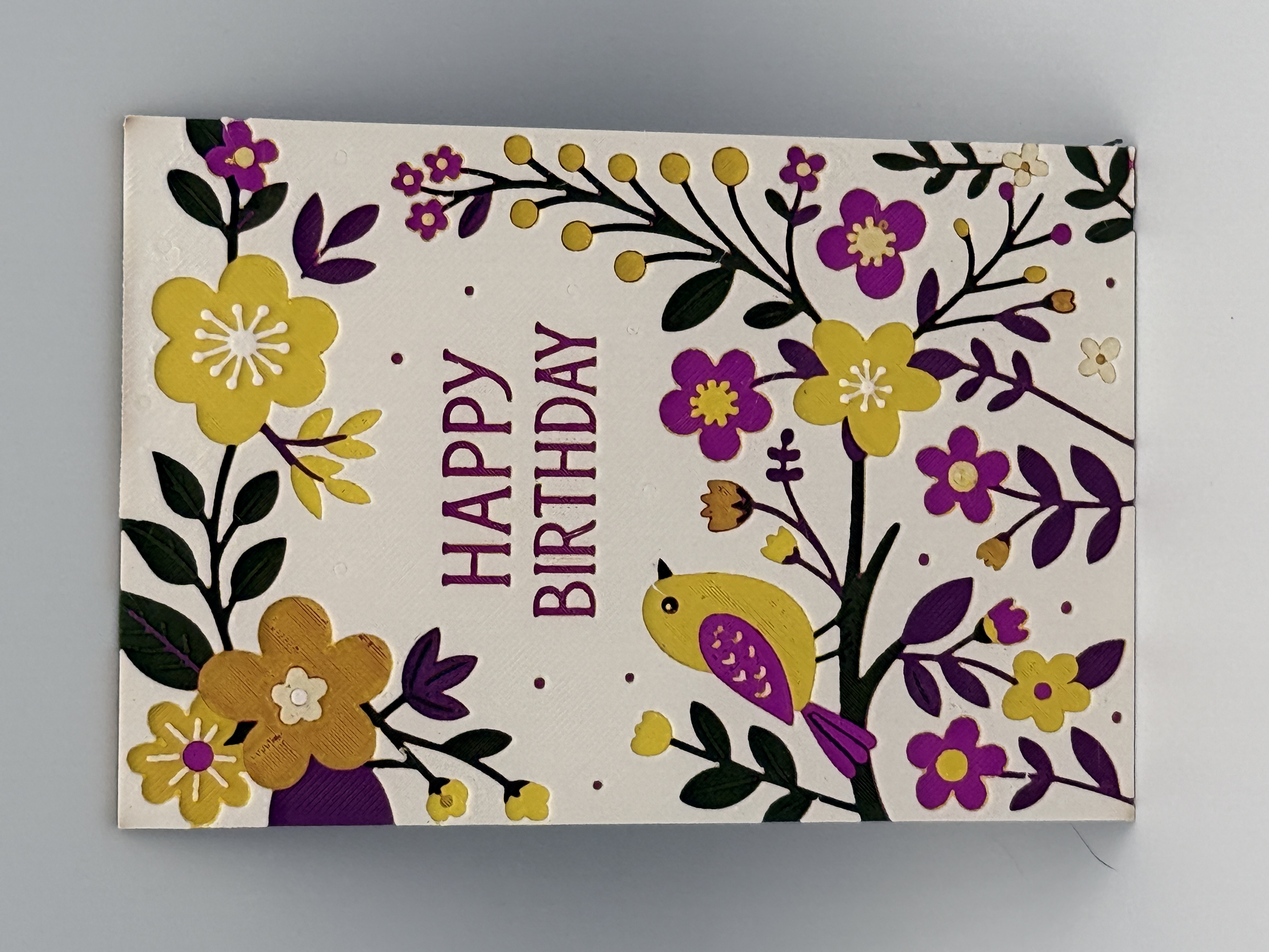 Birthday Greeting Card/Sign Hueforge