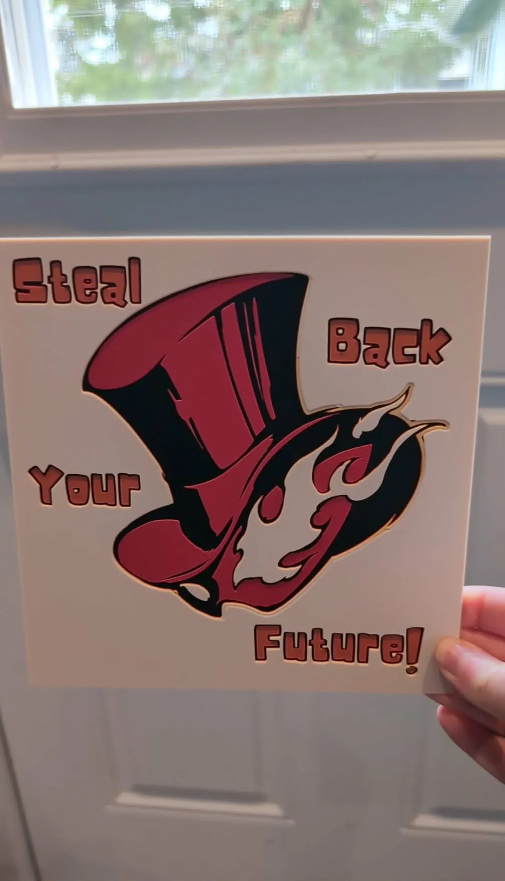 Persona 5 Hat Logo "Steal Back Your Future"