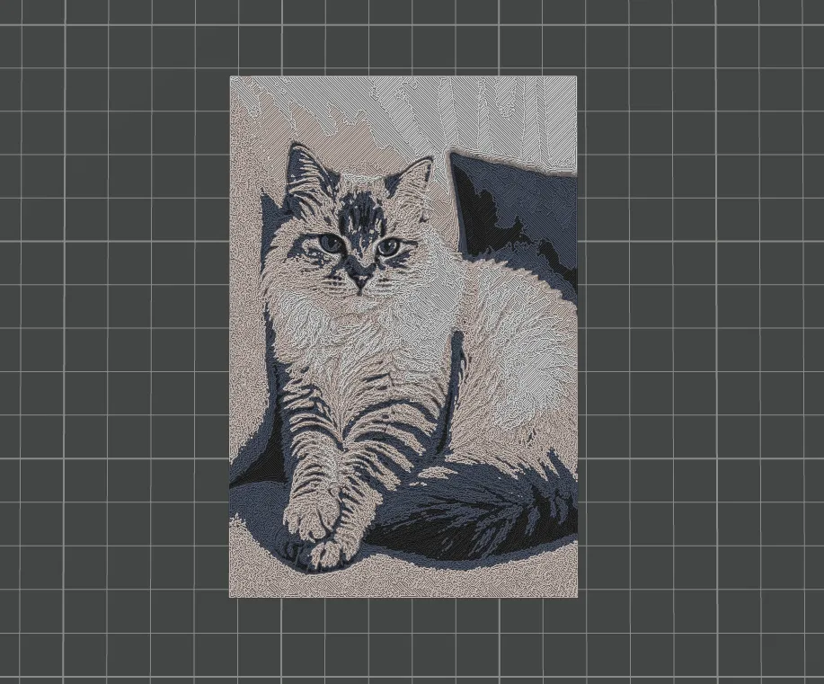 Cat - HueForge Filament Painting | Quadro Gatto 3D