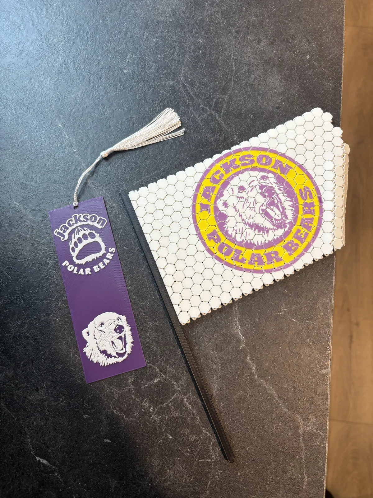 Jackson Polar Bear Mascot Bookmark hueforge