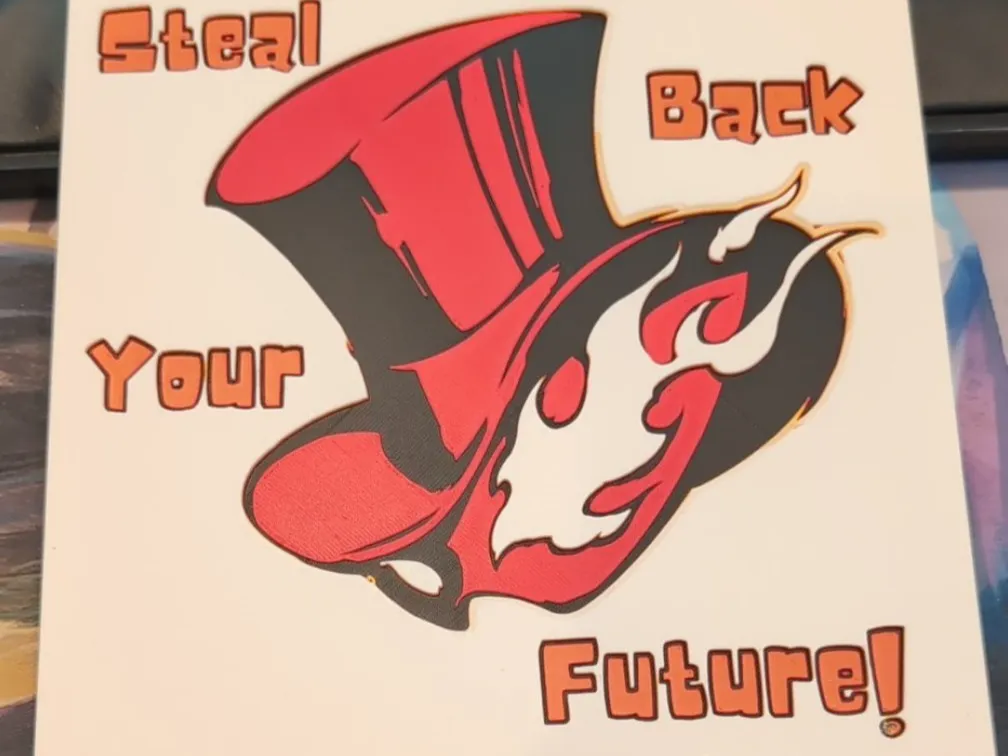 Persona 5 Hat Logo "Steal Back Your Future"