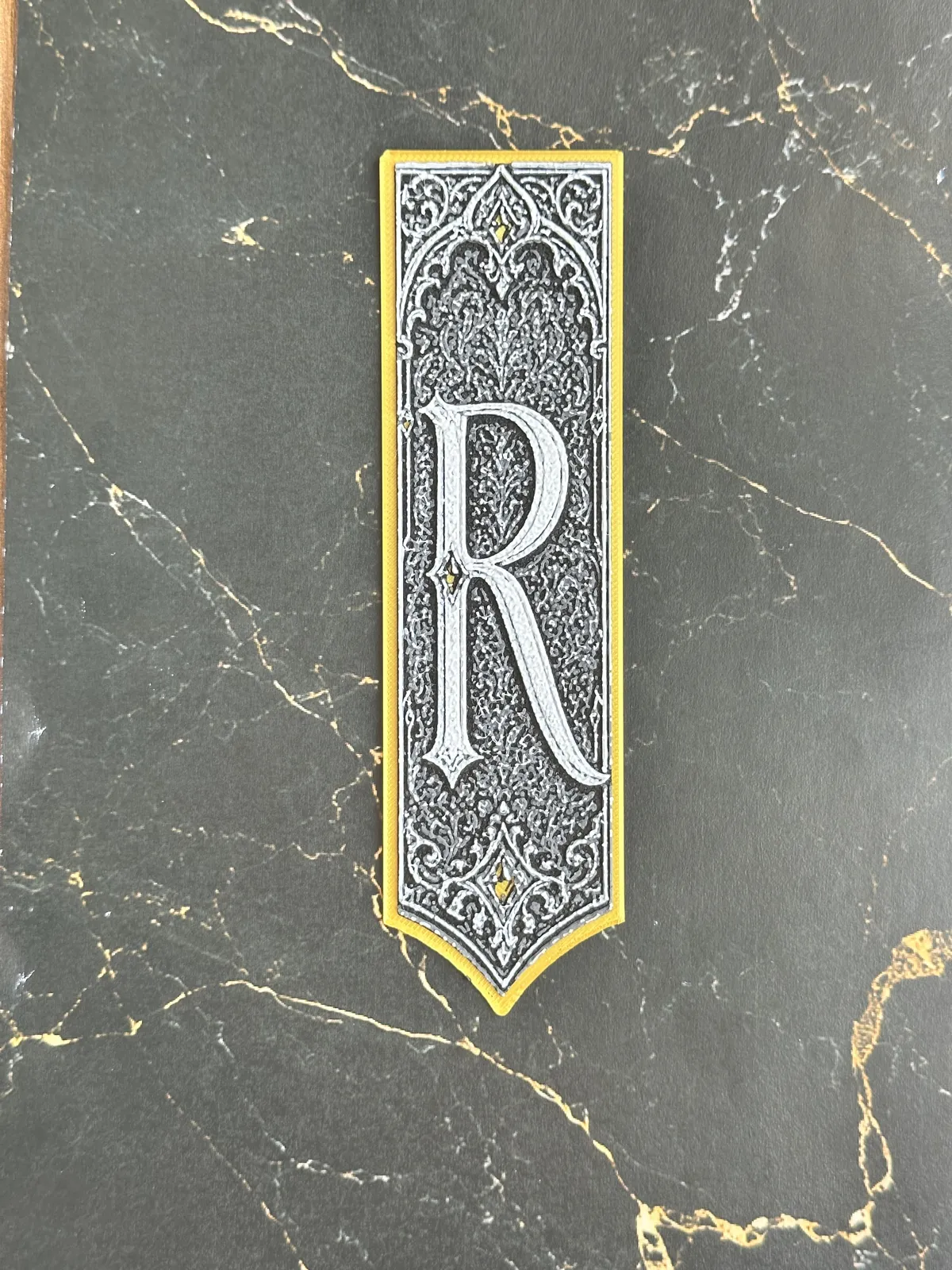Gothic Letter R Bookmark - HueForge Alphabet