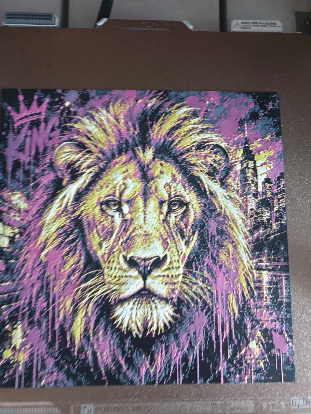 Graffiti King Lion – 5 Colour HueForge