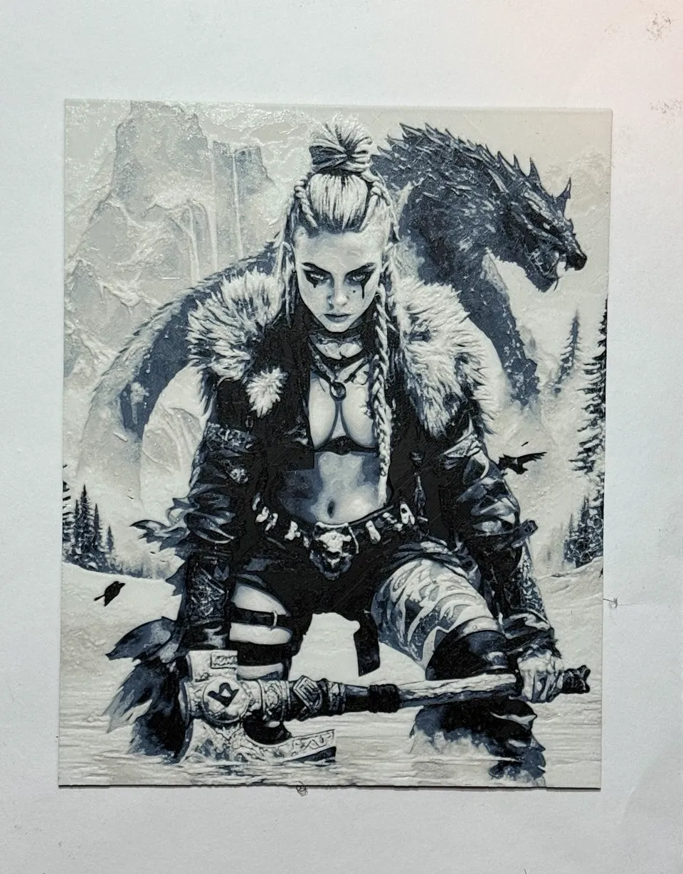 warrior woman hueforge