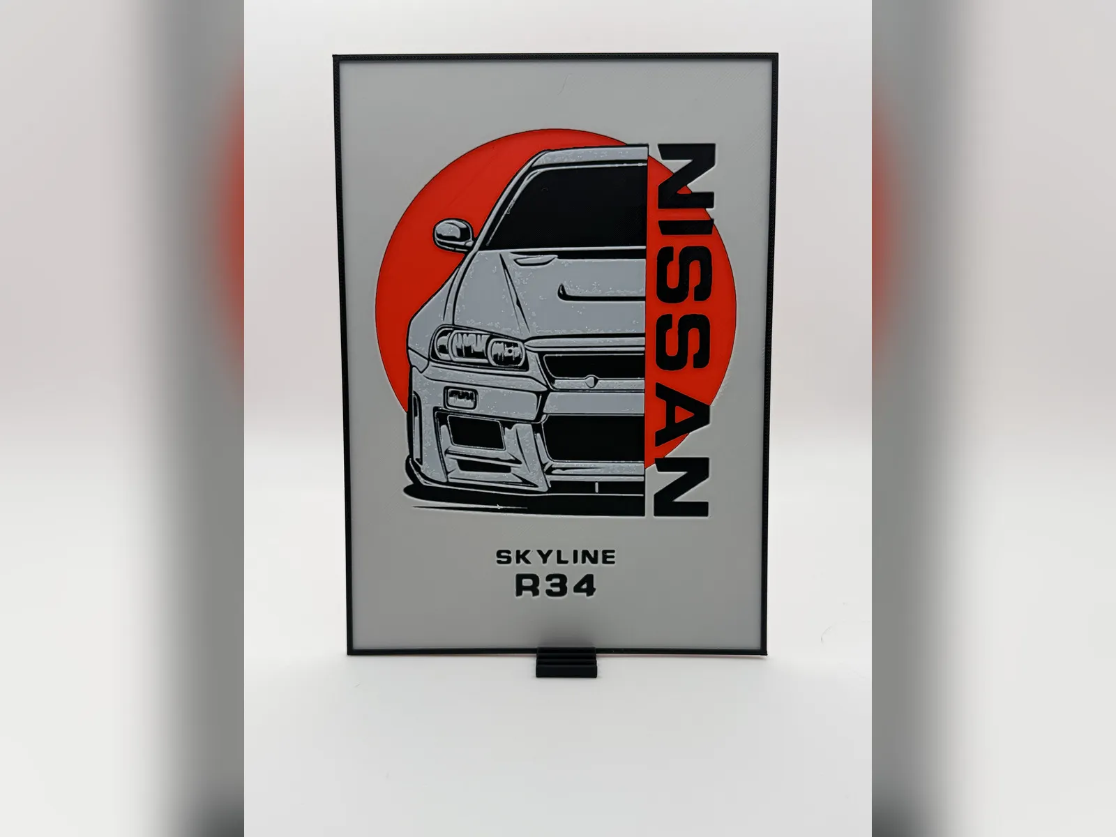 Skyline R34 Rising Sun HueForge Print