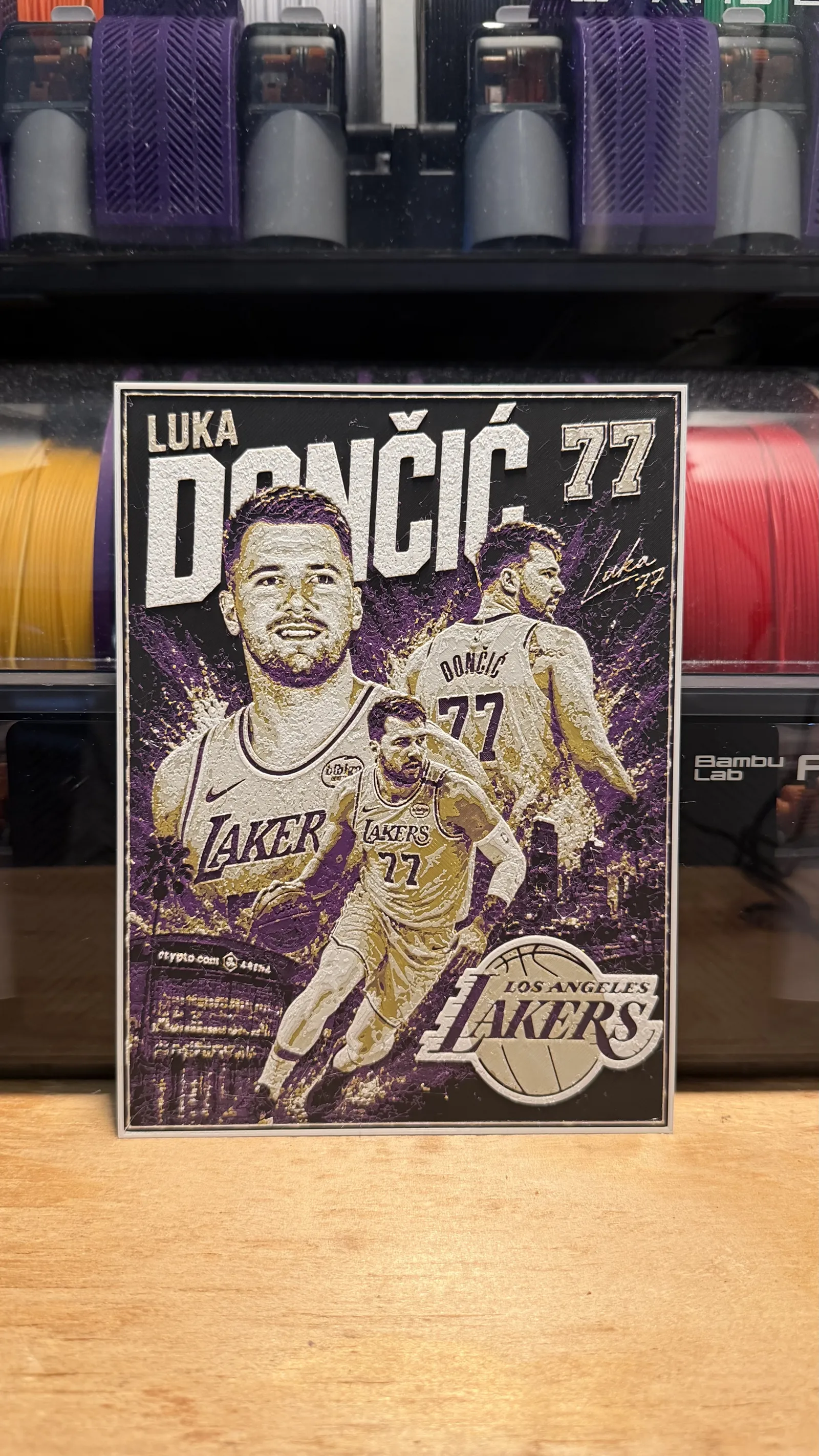 Luka Dončić Poster HueForge