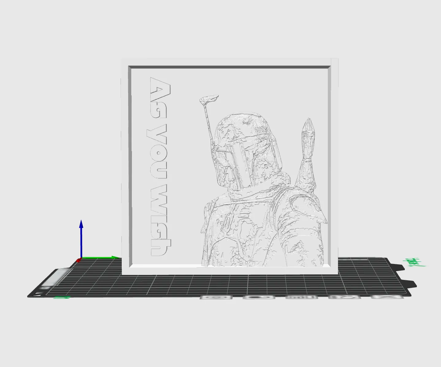 Boba Fett Lithophane