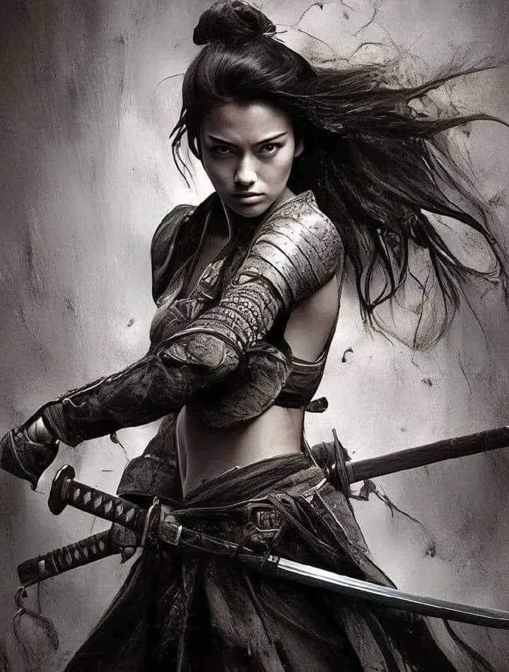 samurai girl hueforge