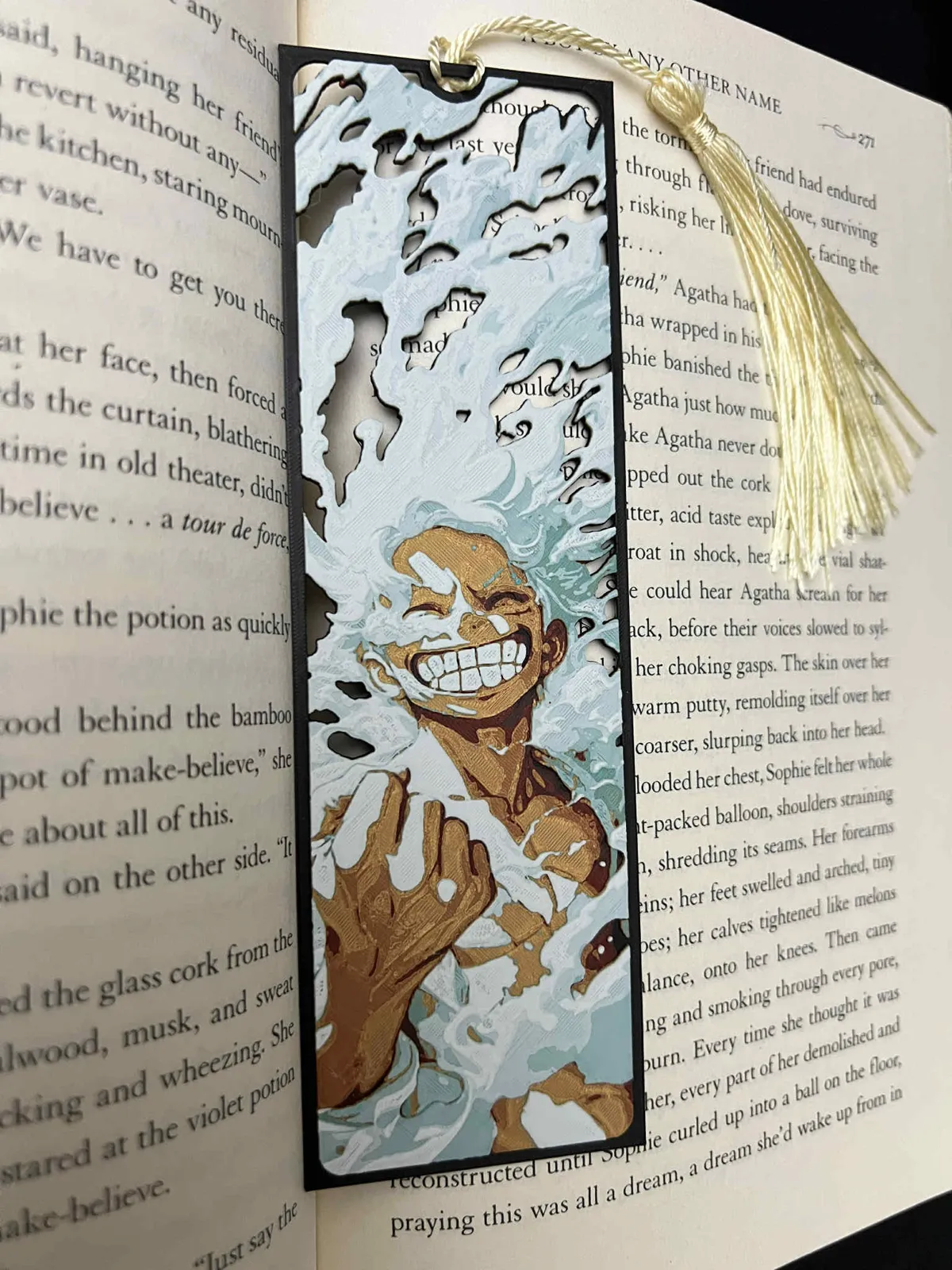 Luffy Gear 5, One Piece, Framed Cutout Bookmark