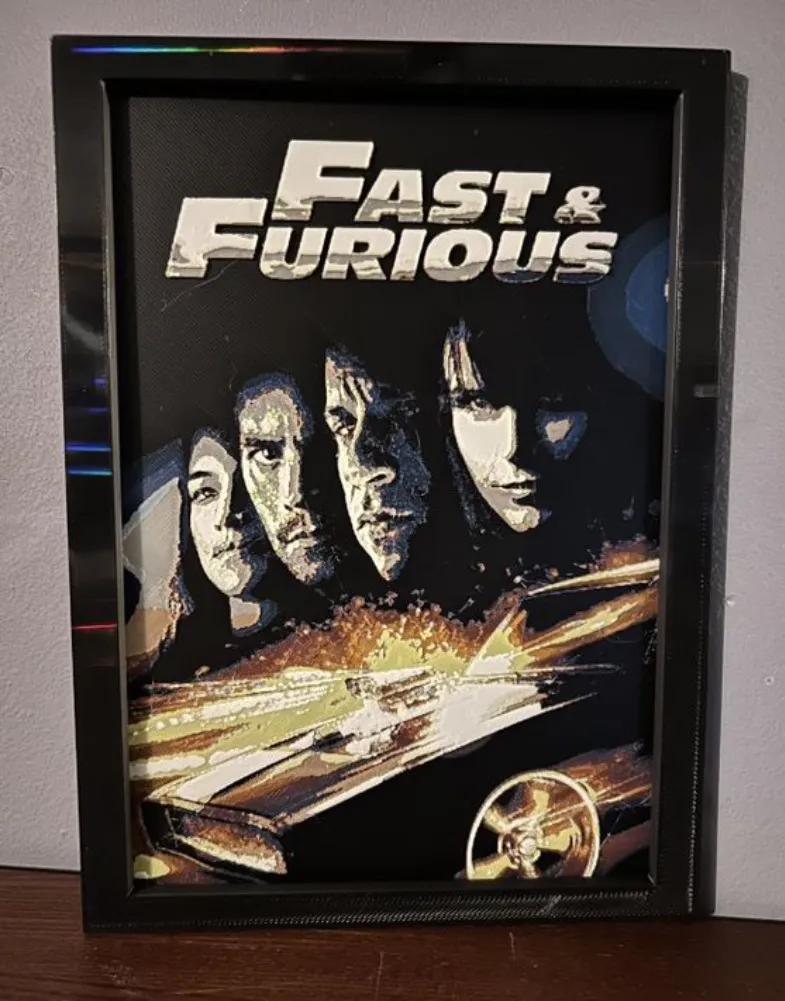 Hueforge Movie Poster - Fast & Furious -