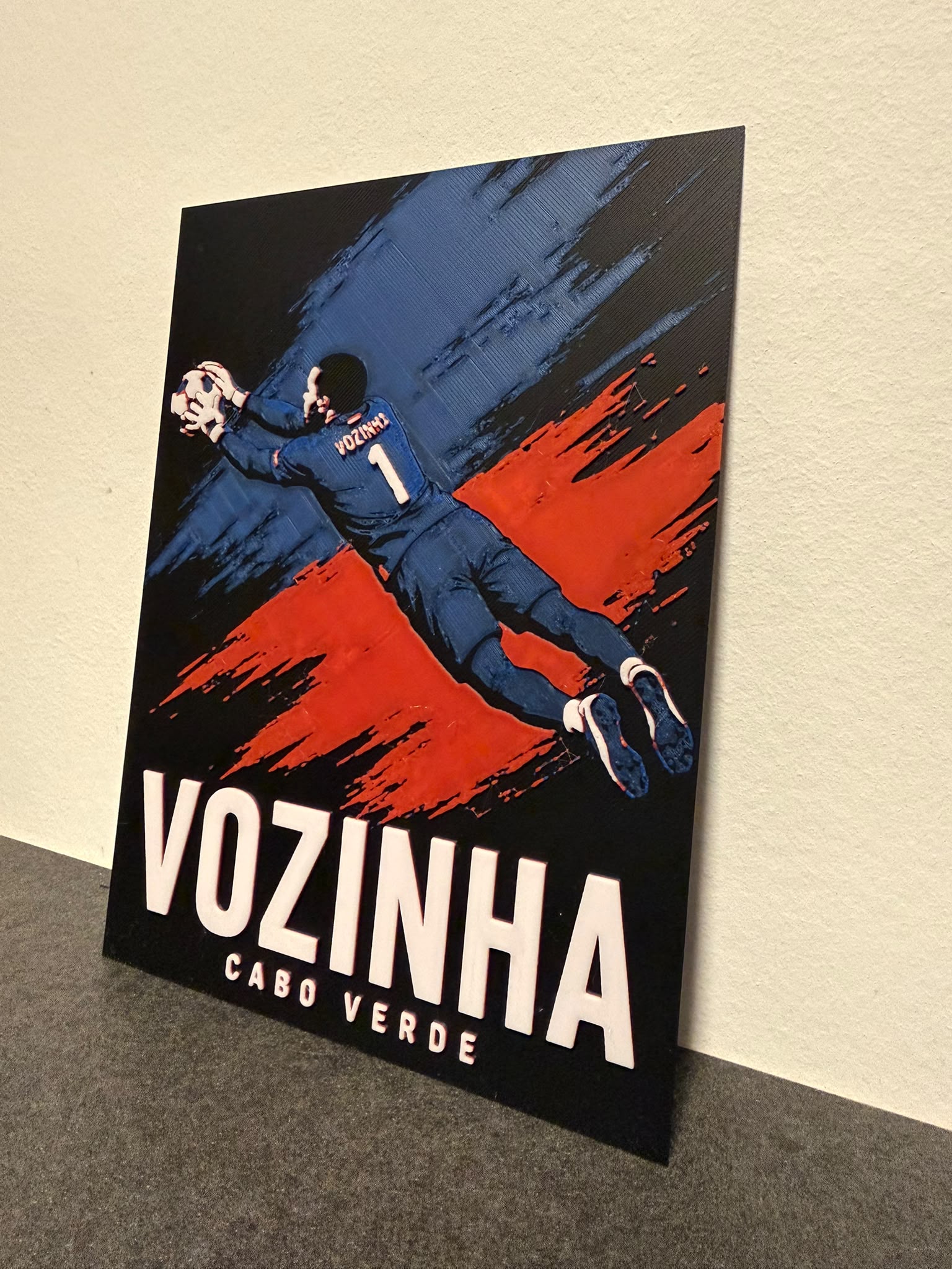 Vozinha #1 Cape Verde Goalkeeper Hueforge Wall Art