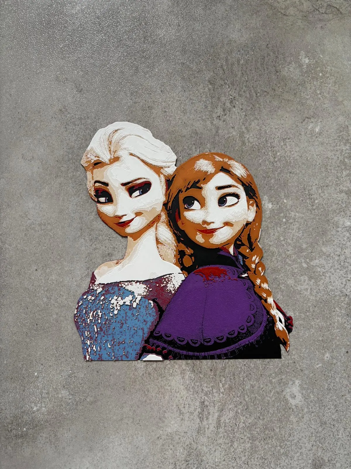 Elsa and Anna Frozen - Hue Forge - wallart