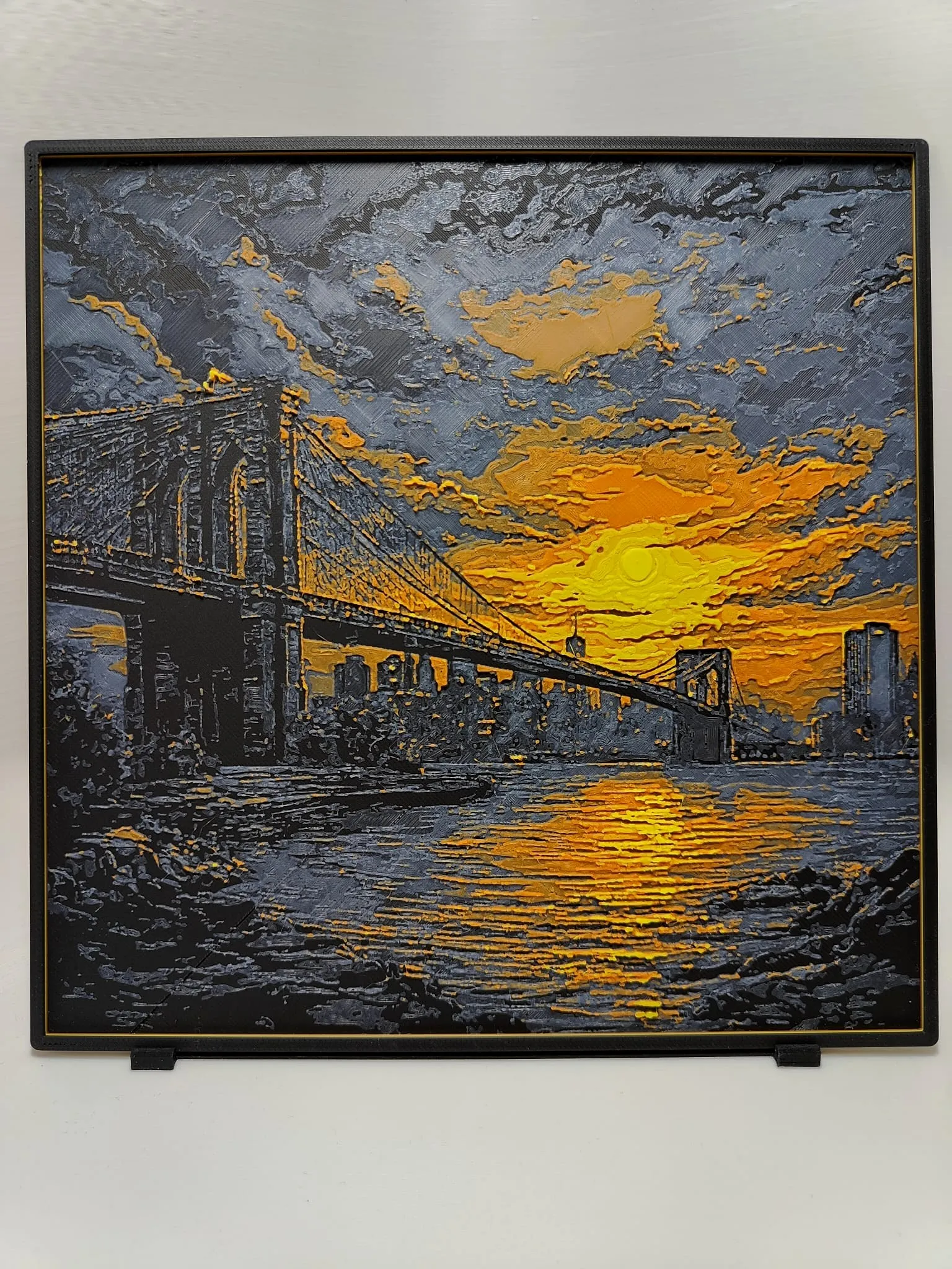 Brooklyn Bridge Sunset - Hueforge
