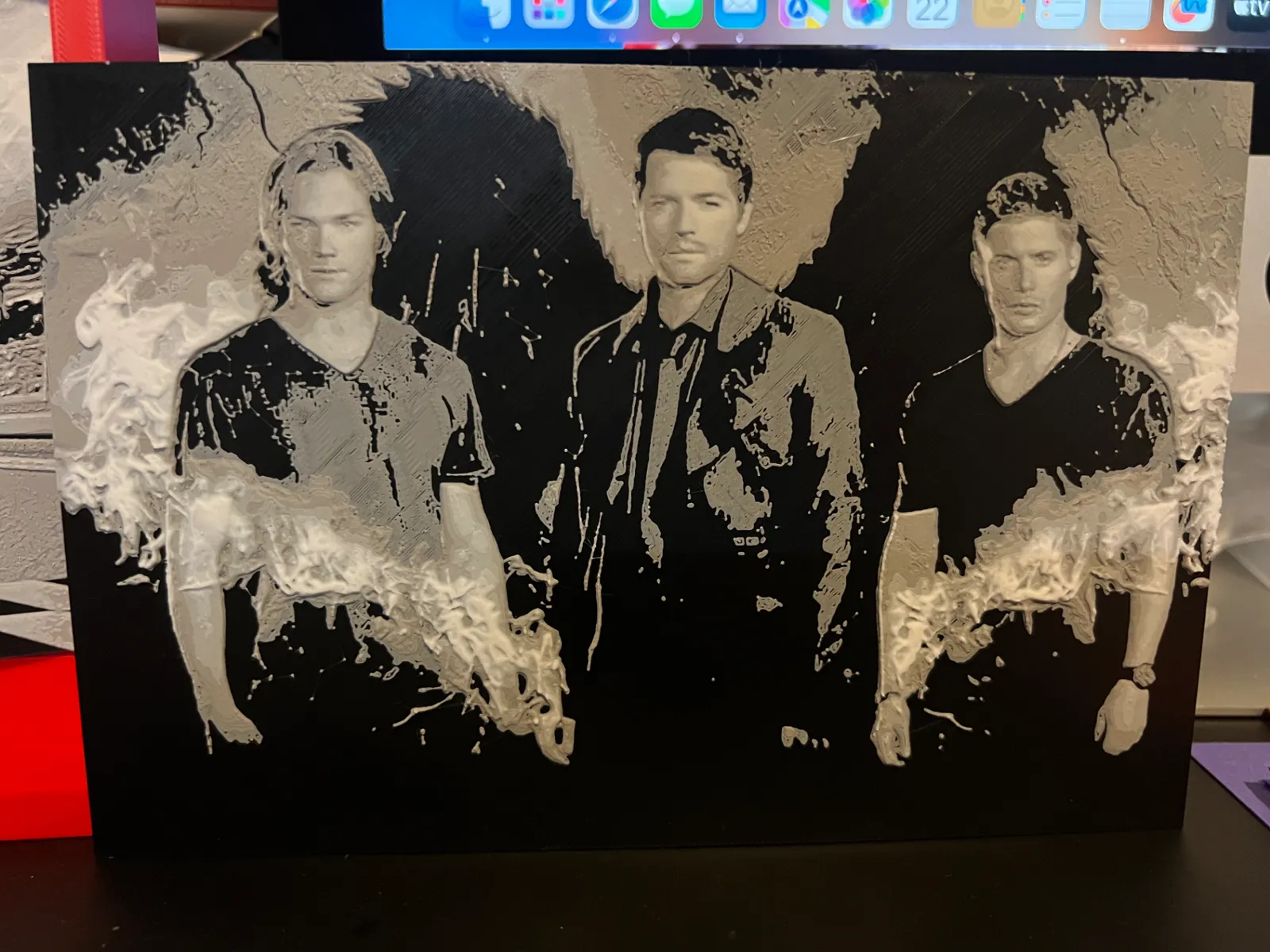 Supernatural Dean, Sam & Castiel Hueforge