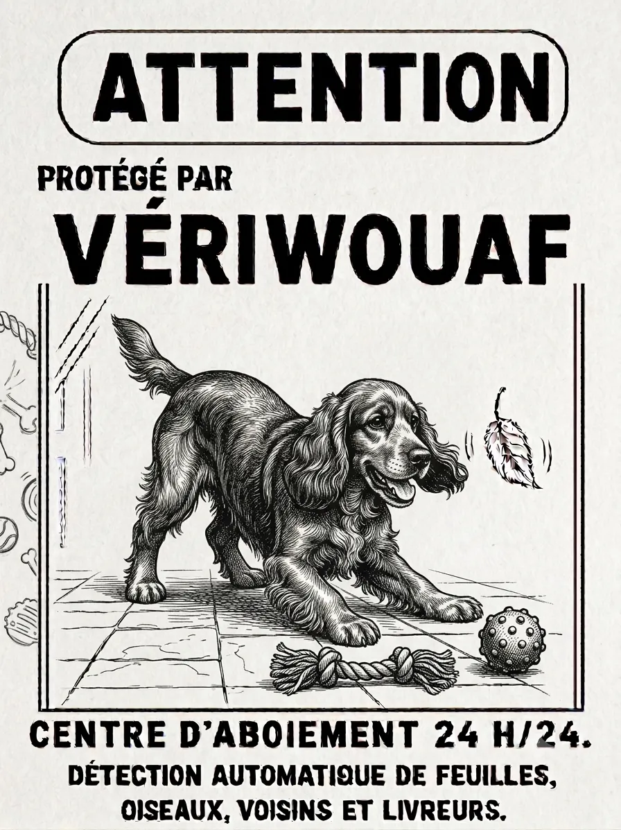 cocker joueur pancarte hueforge