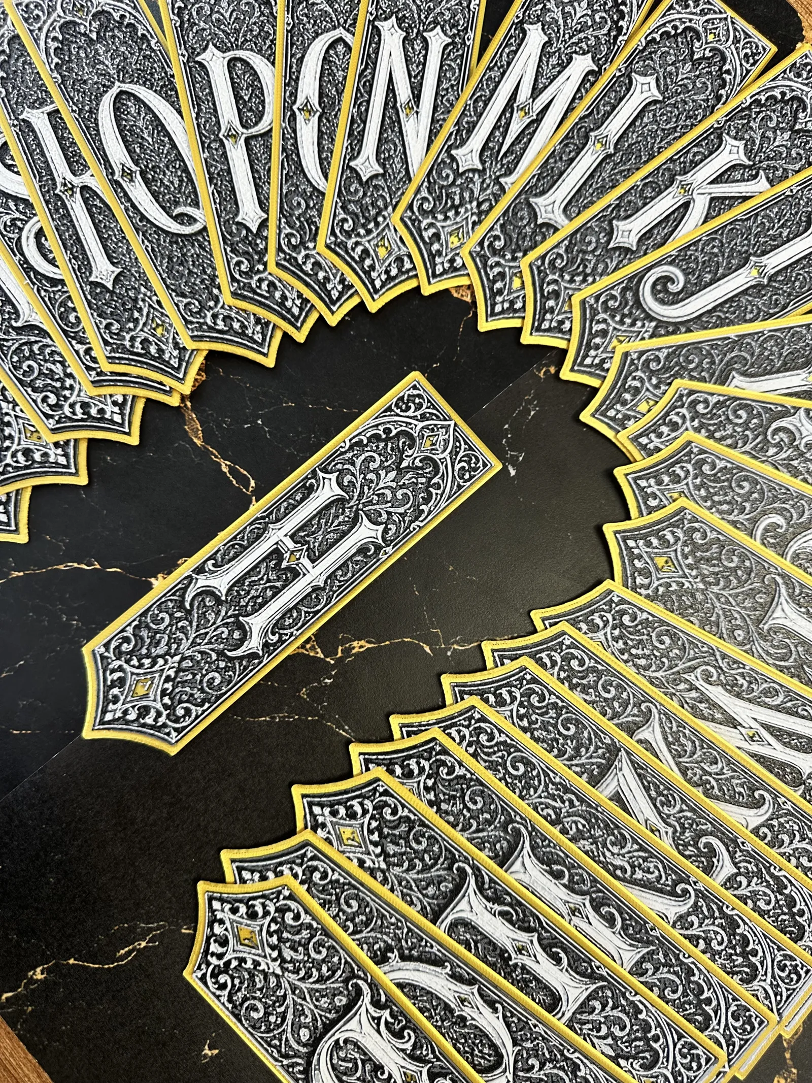 Gothic Letter H Bookmark - HueForge Alphabet