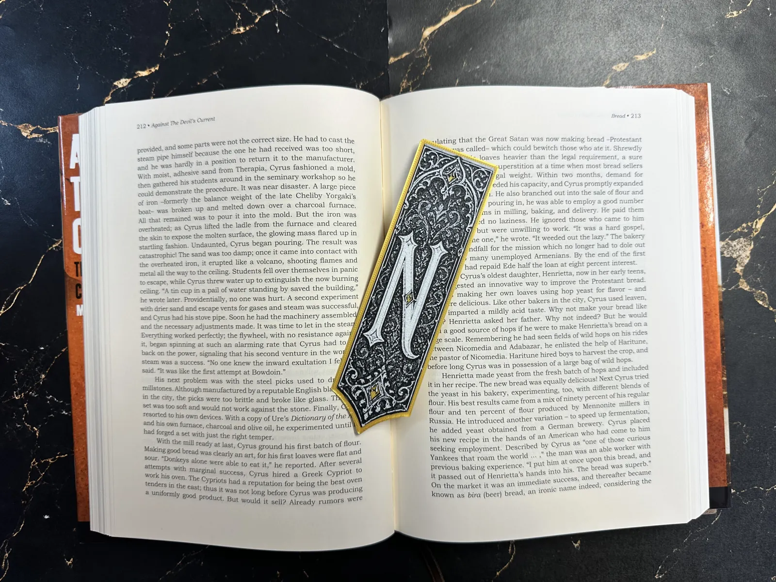 Gothic Letter N Bookmark - HueForge Alphabet