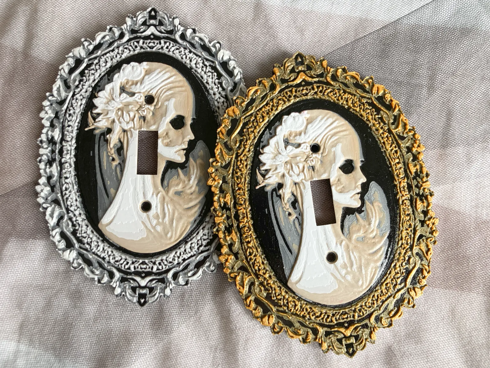 Gothic Victorian Style Skeletal Cameo - HueForge