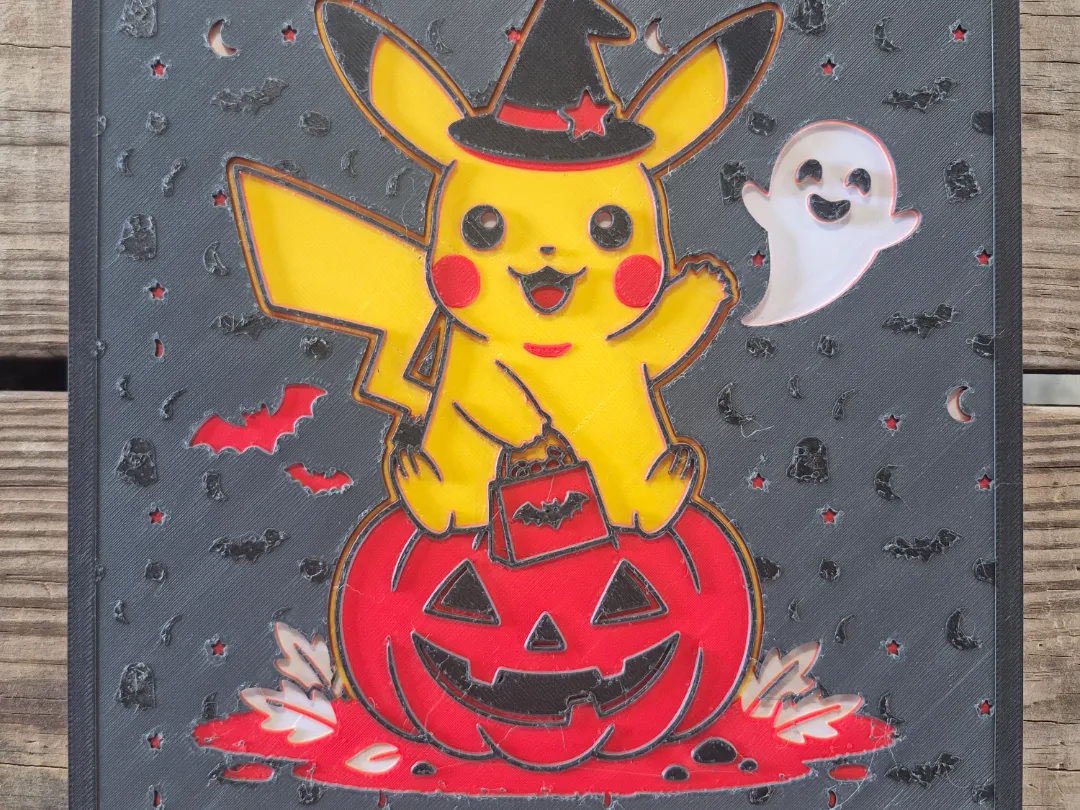 Halloween Pikachu Hueforge