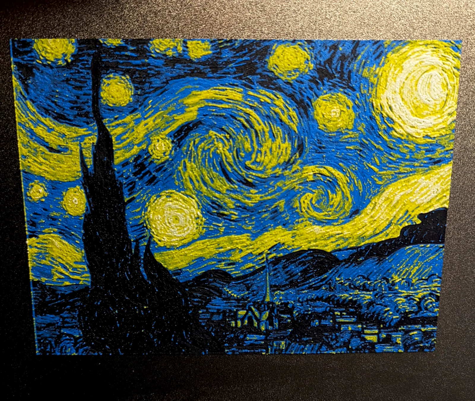 the Starry Night - Filament painting - Hueforge