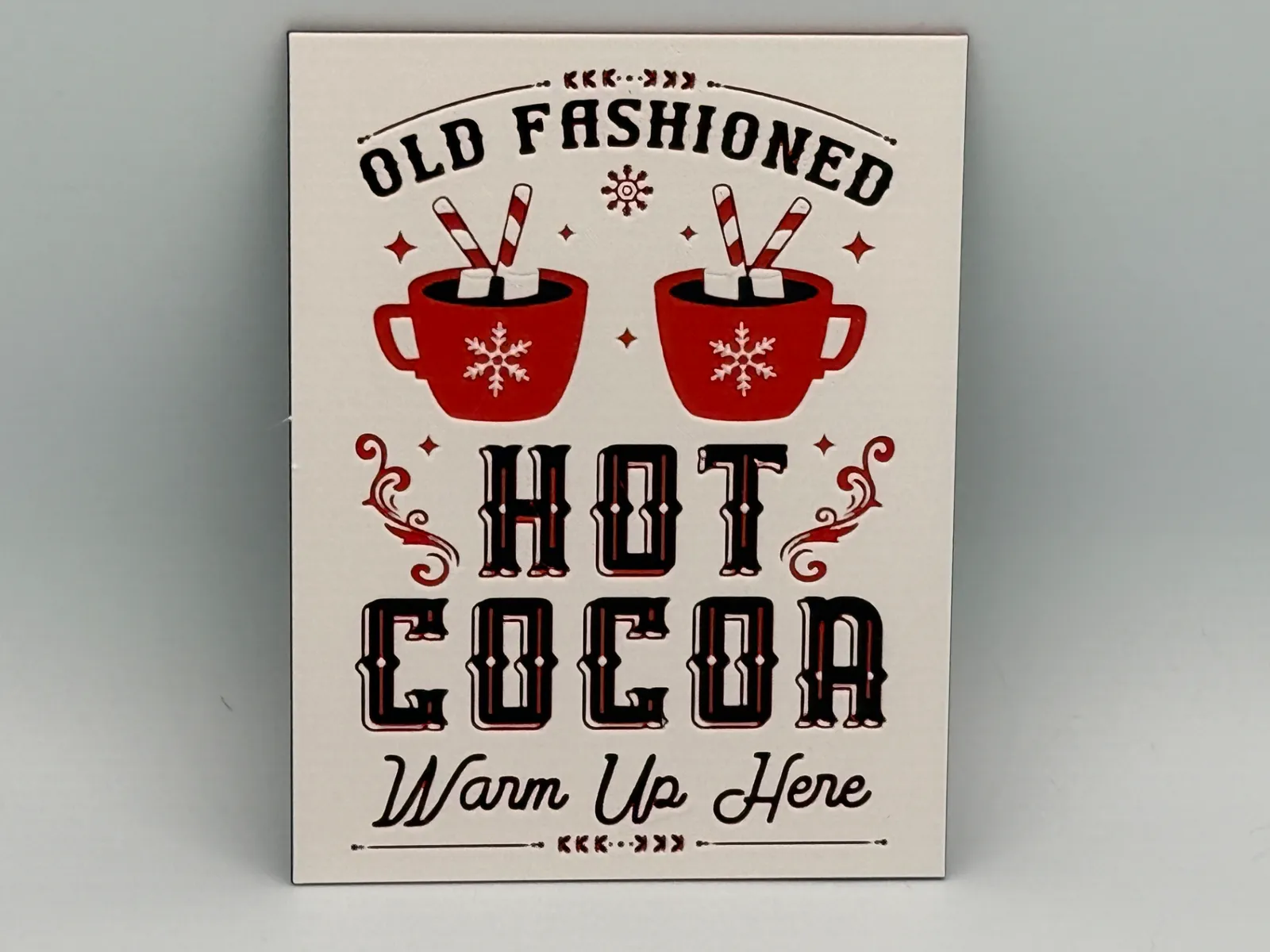 Hot Cocoa Sign Hueforge