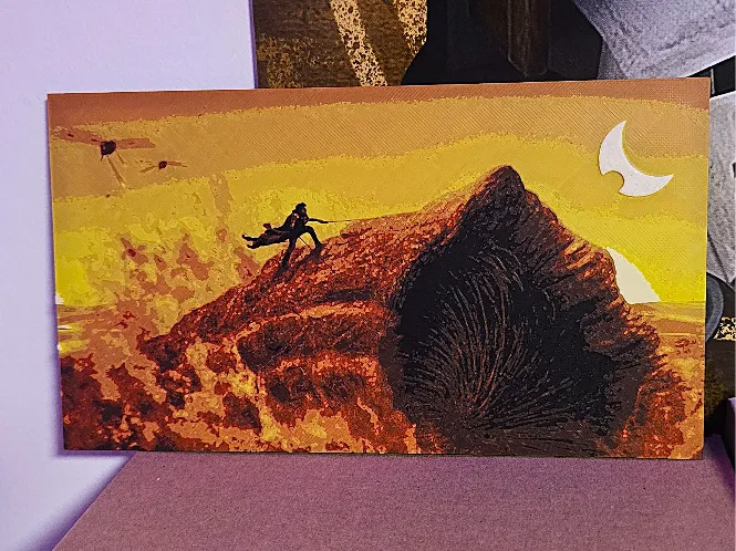 Dune Sandworm Riding Paul Atreides HueForge