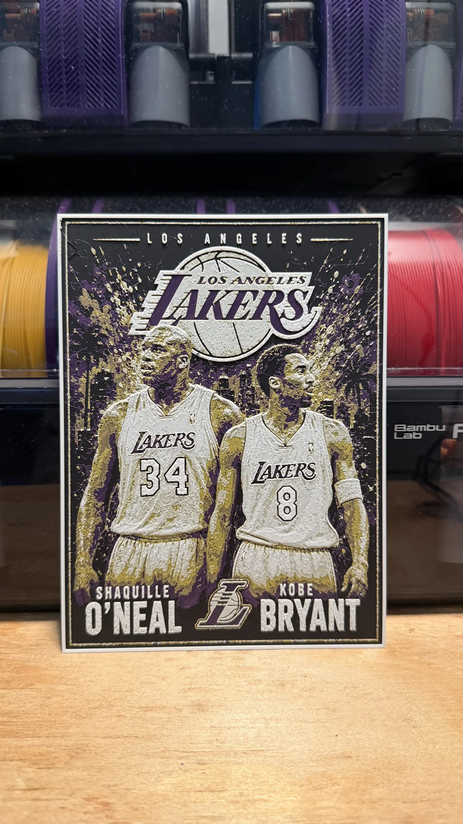 Kobe and Shaq Poster HueForge