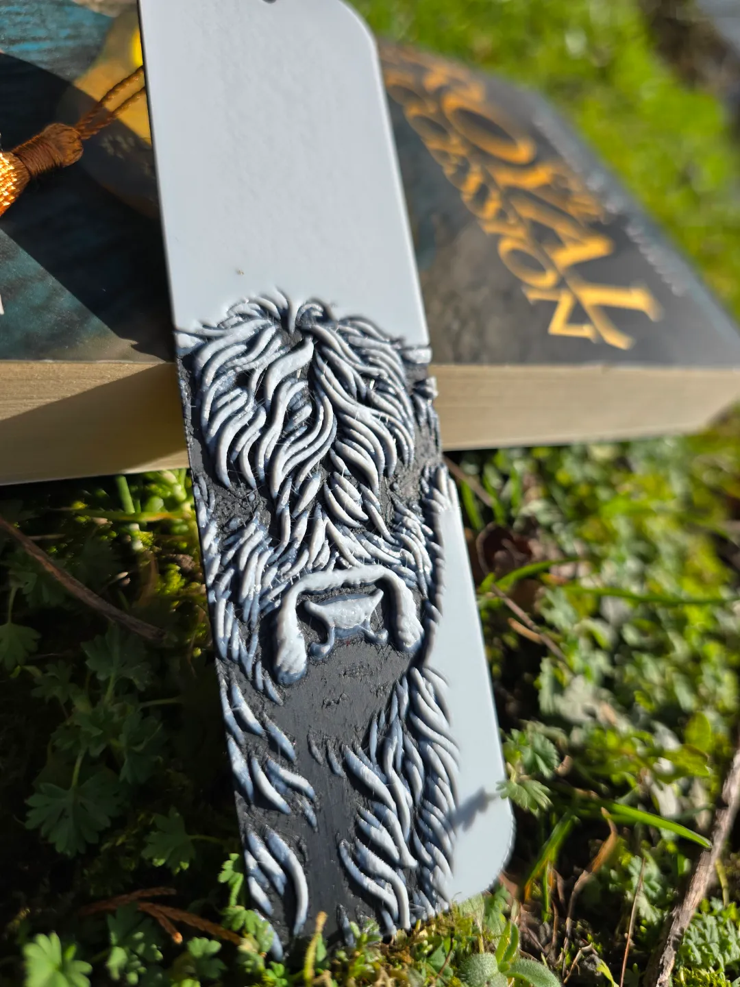 Highland Cow Bookmark ( Hueforge )