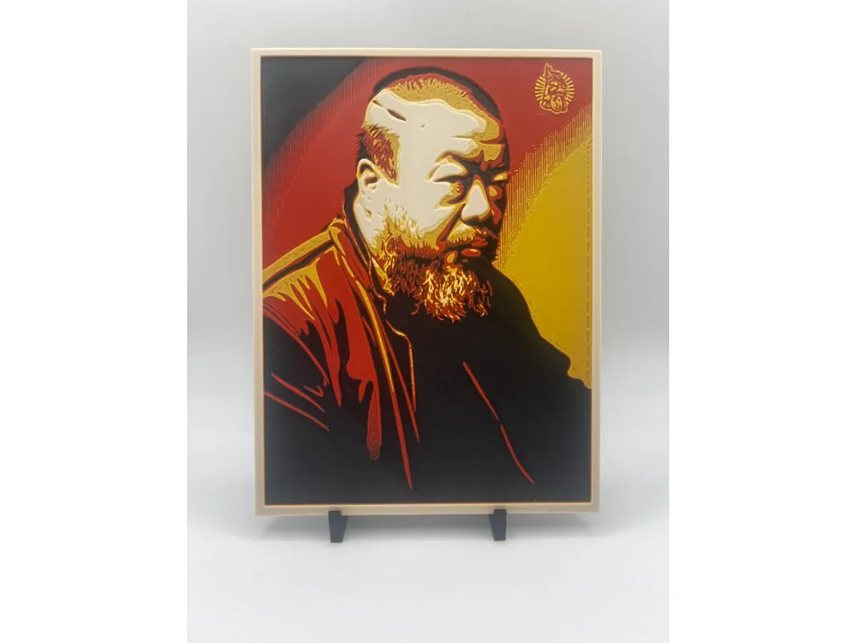 Shepard Fairey Weiwei Cost of Expression print