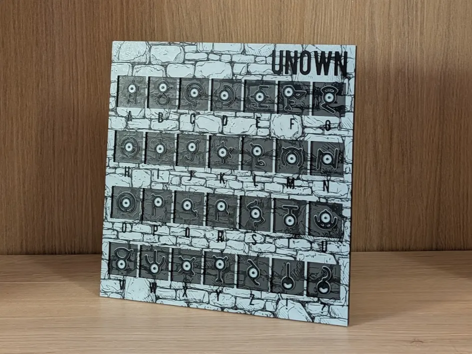 Unown Pokemon Hueforge & Frame