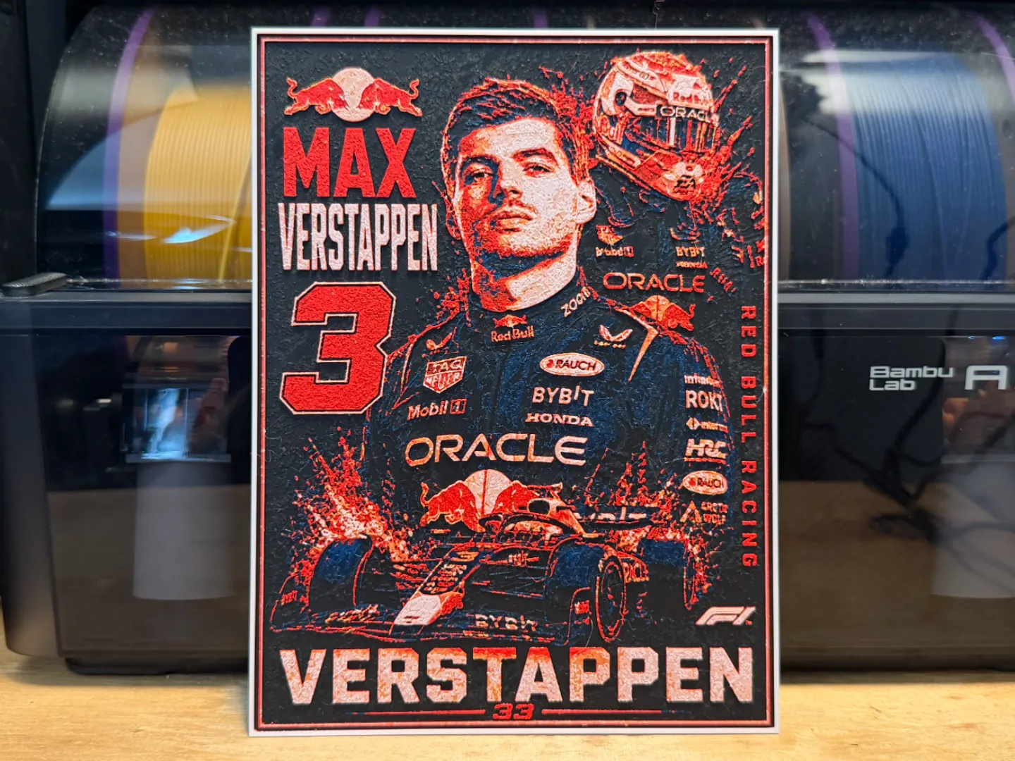 Max Verstappen Poster HueForge