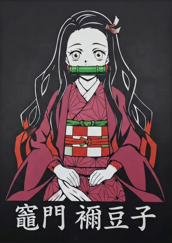 Nezuko Kamado "Demon Art" 3D HUEFORGE