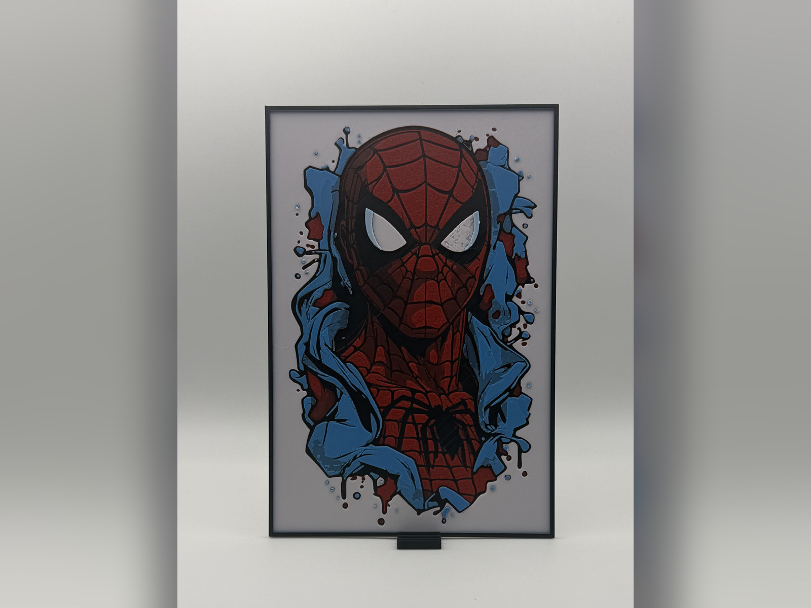 Spider-Man Burst HueForge Print