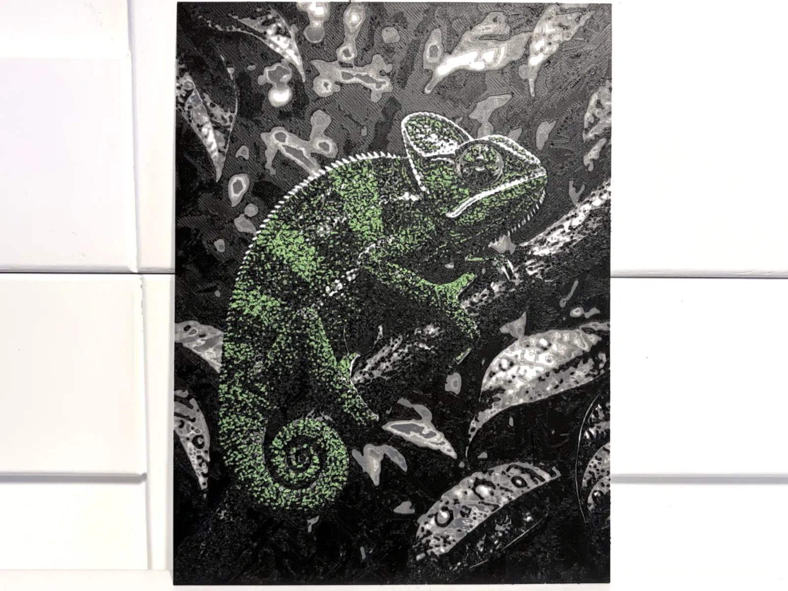 Chameleon | Color Pop HueForge Wildlife Wall Art
