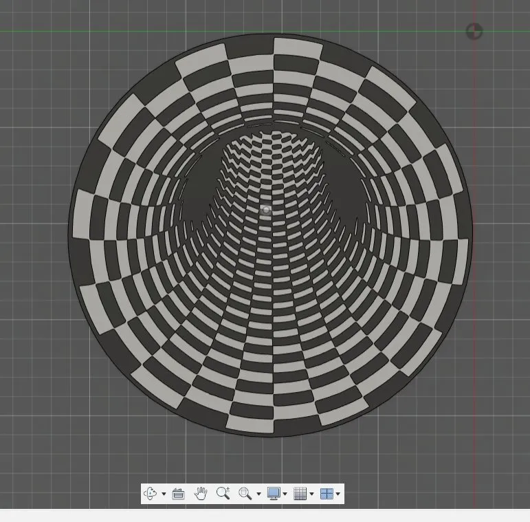 black hole illusion optic plate coaster