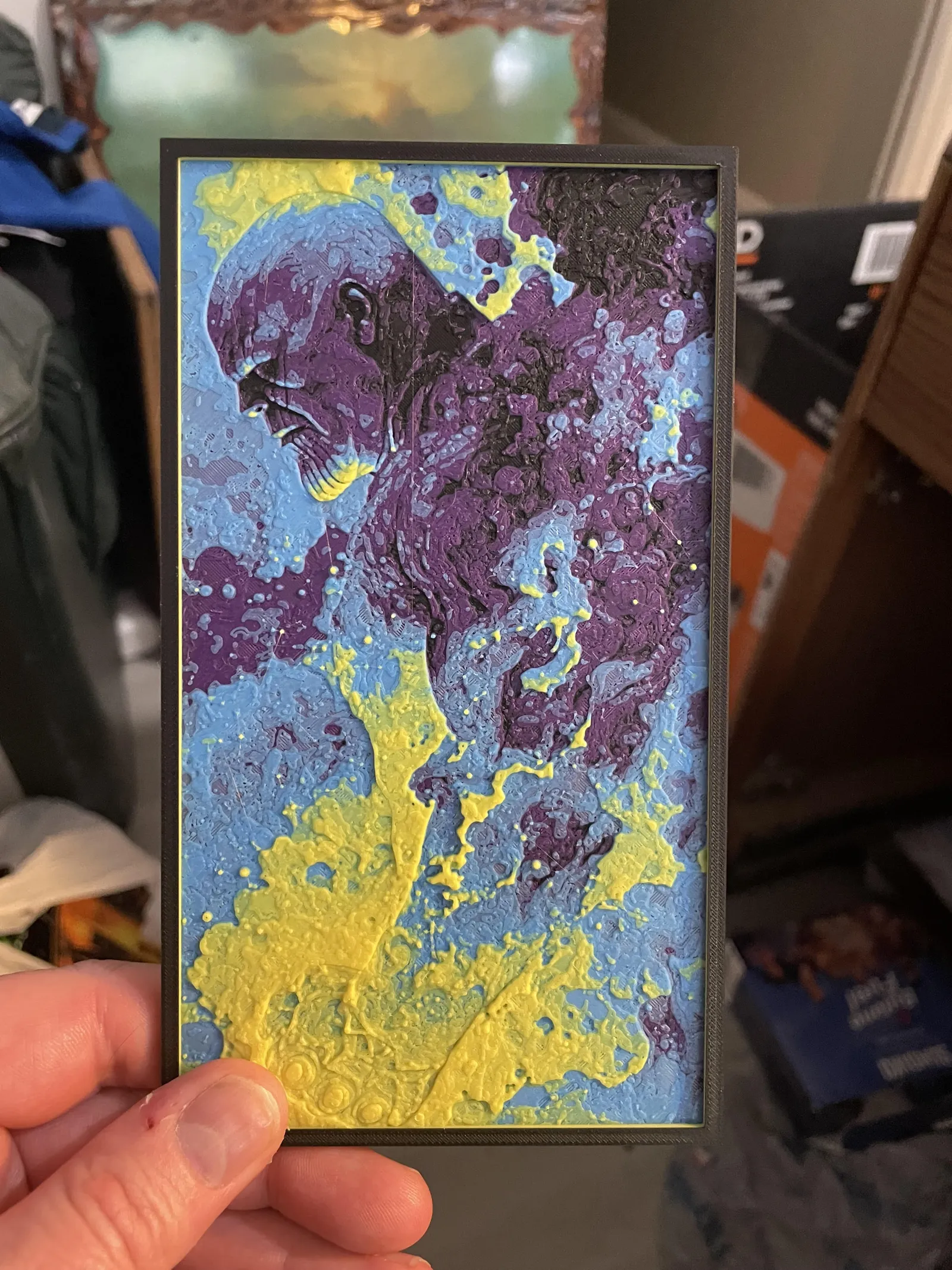 Thanos on Fire Hueforge