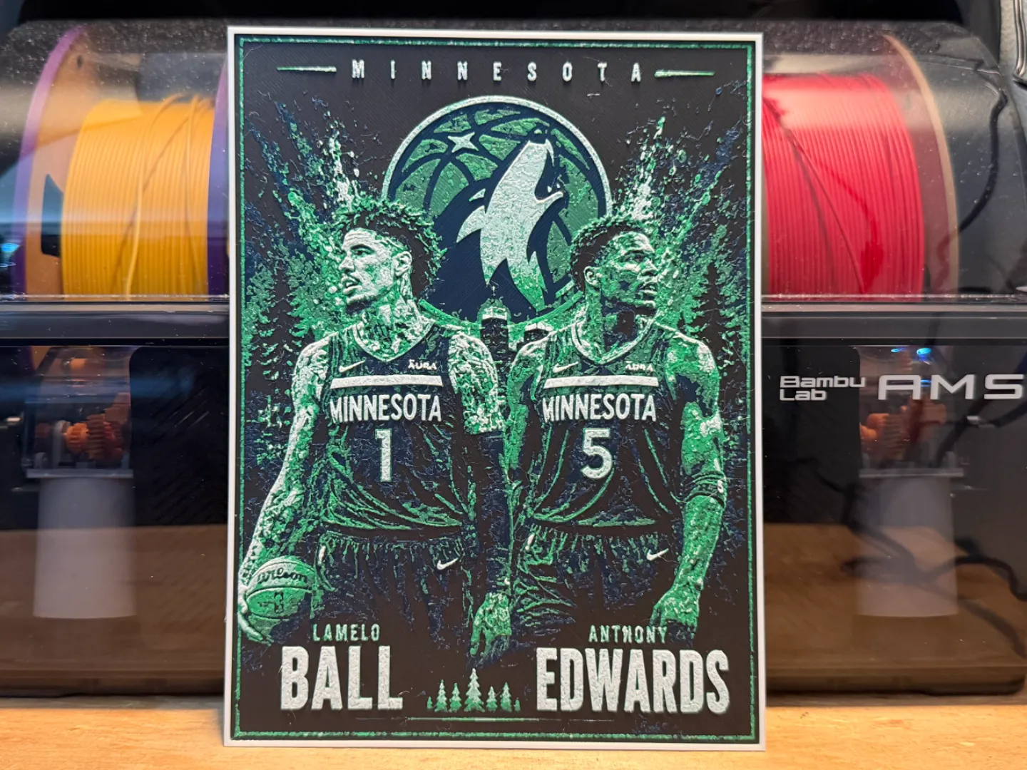 Lamelo Ball and Anthony Edwards Poster HueForge