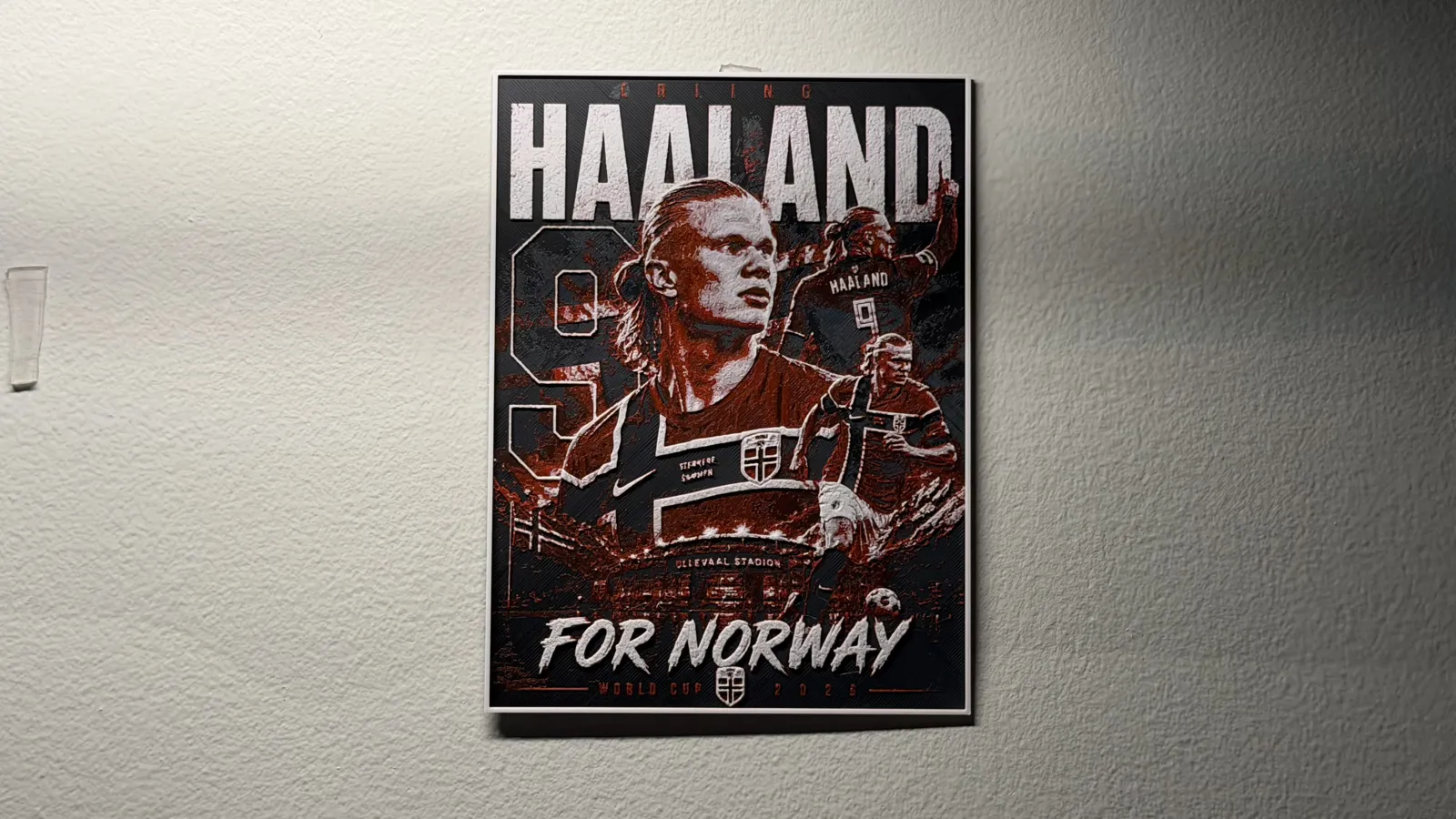 Erling Haaland Norway World Cup Player HueForge
