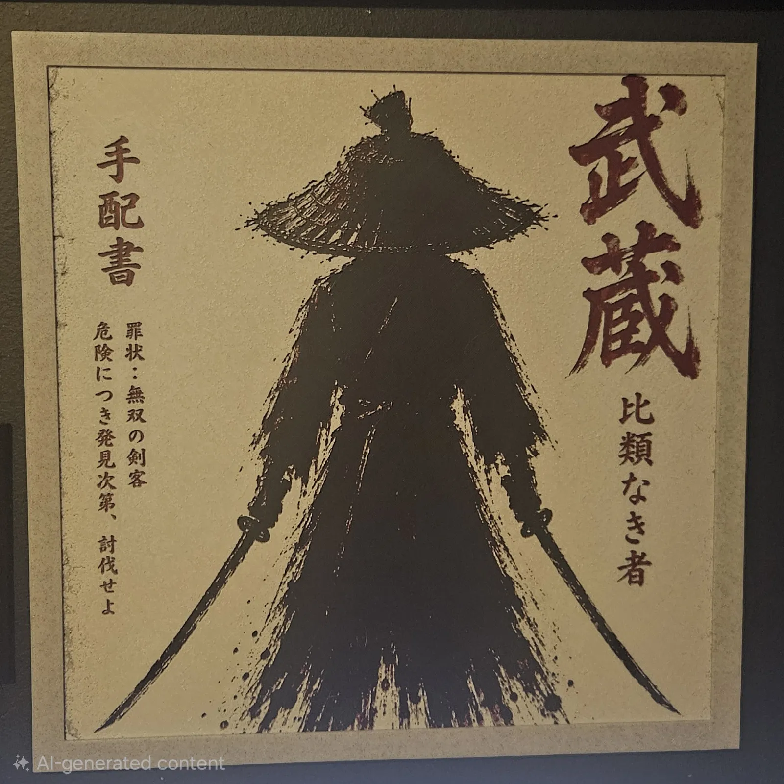 Takezo The Unrivaled Bounty Poster