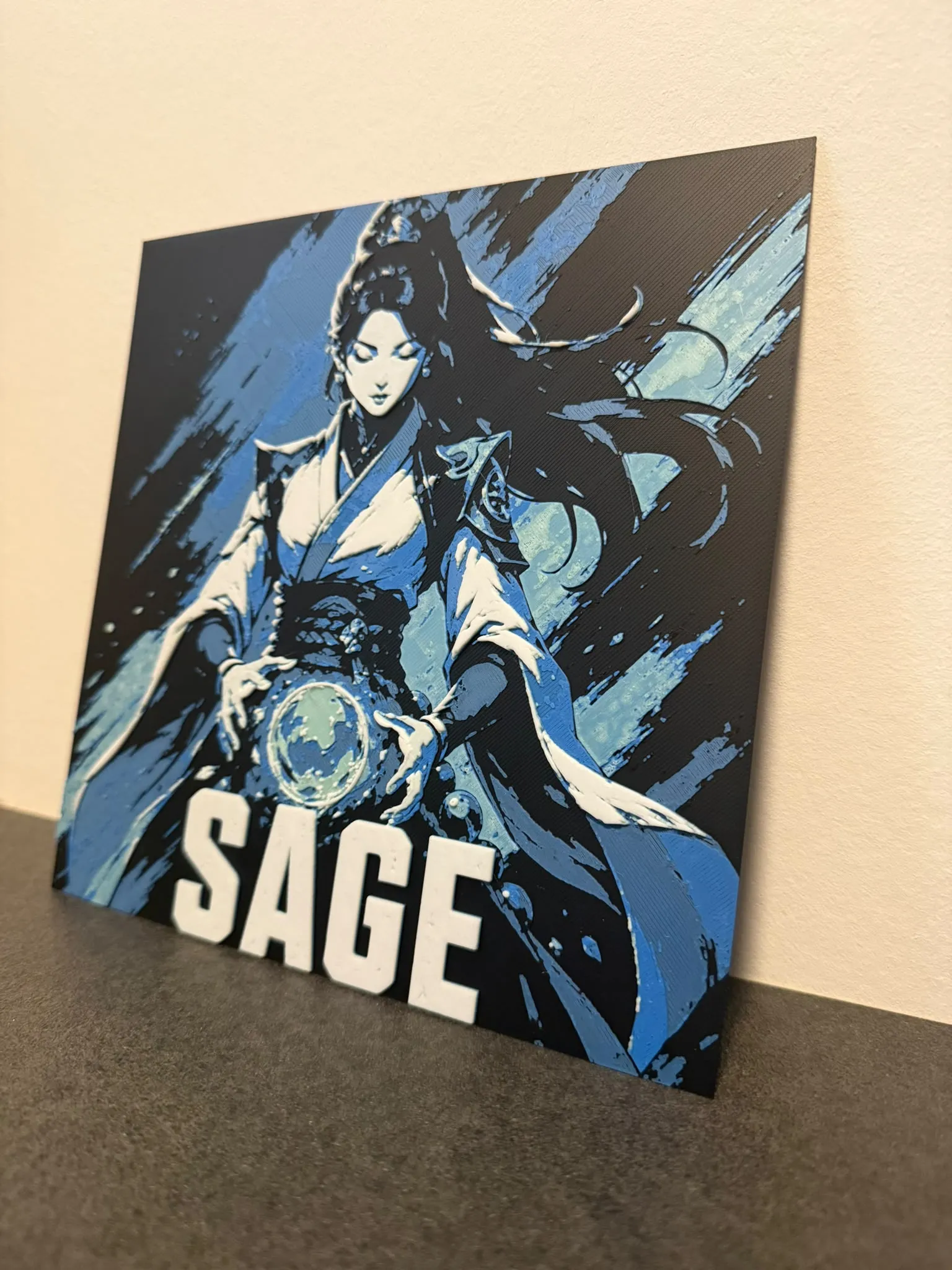 Sage Valorant Wall Art - Glow in the Dark - Bild