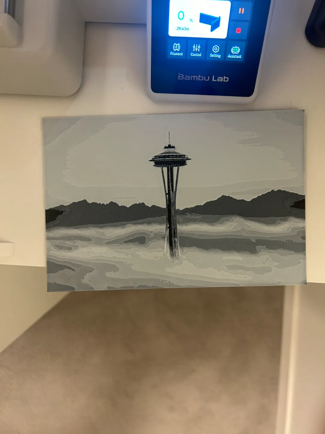 Seattle Space Needle Hueforge