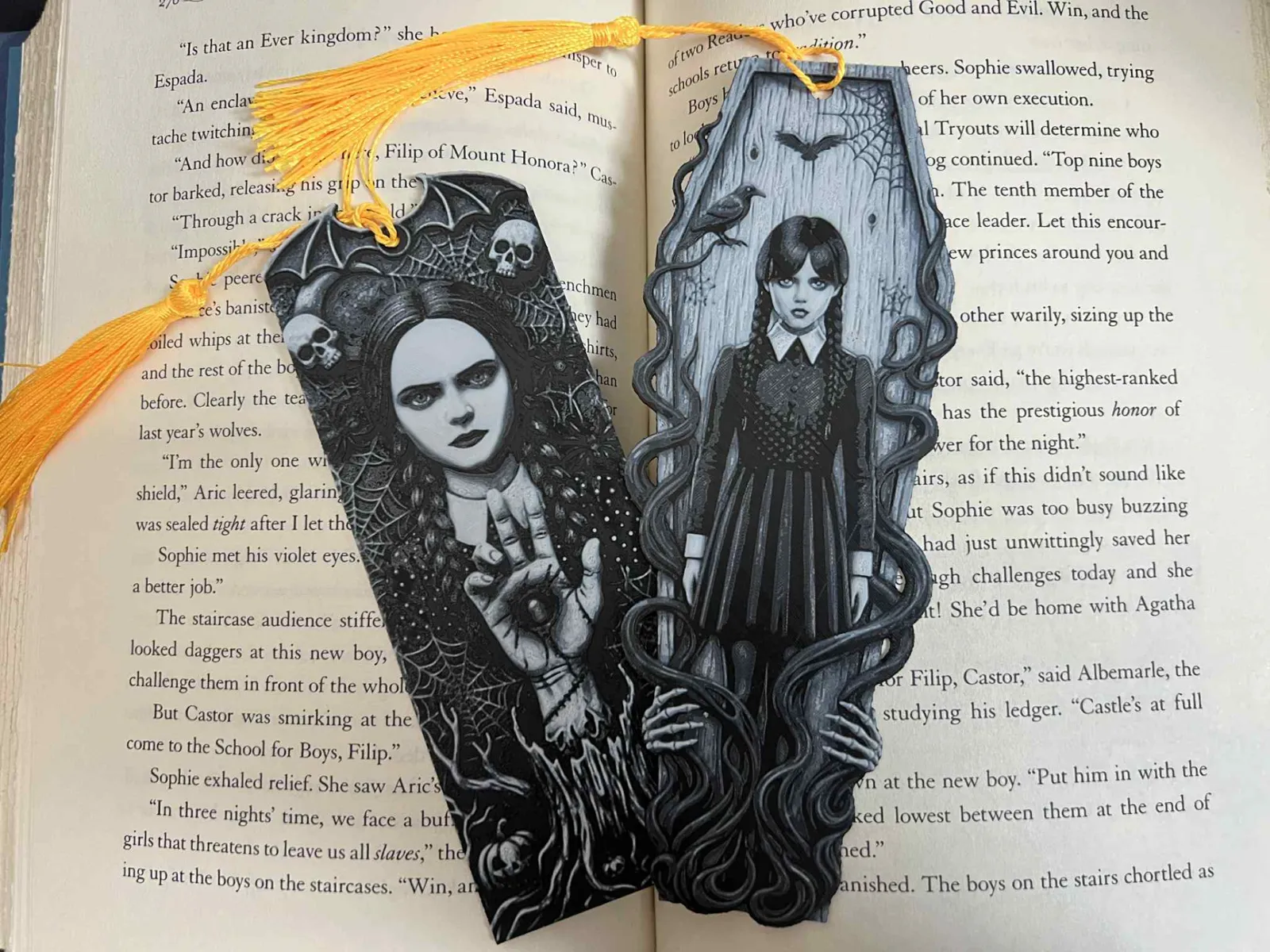 Wednesday Halloween Bookmark Set