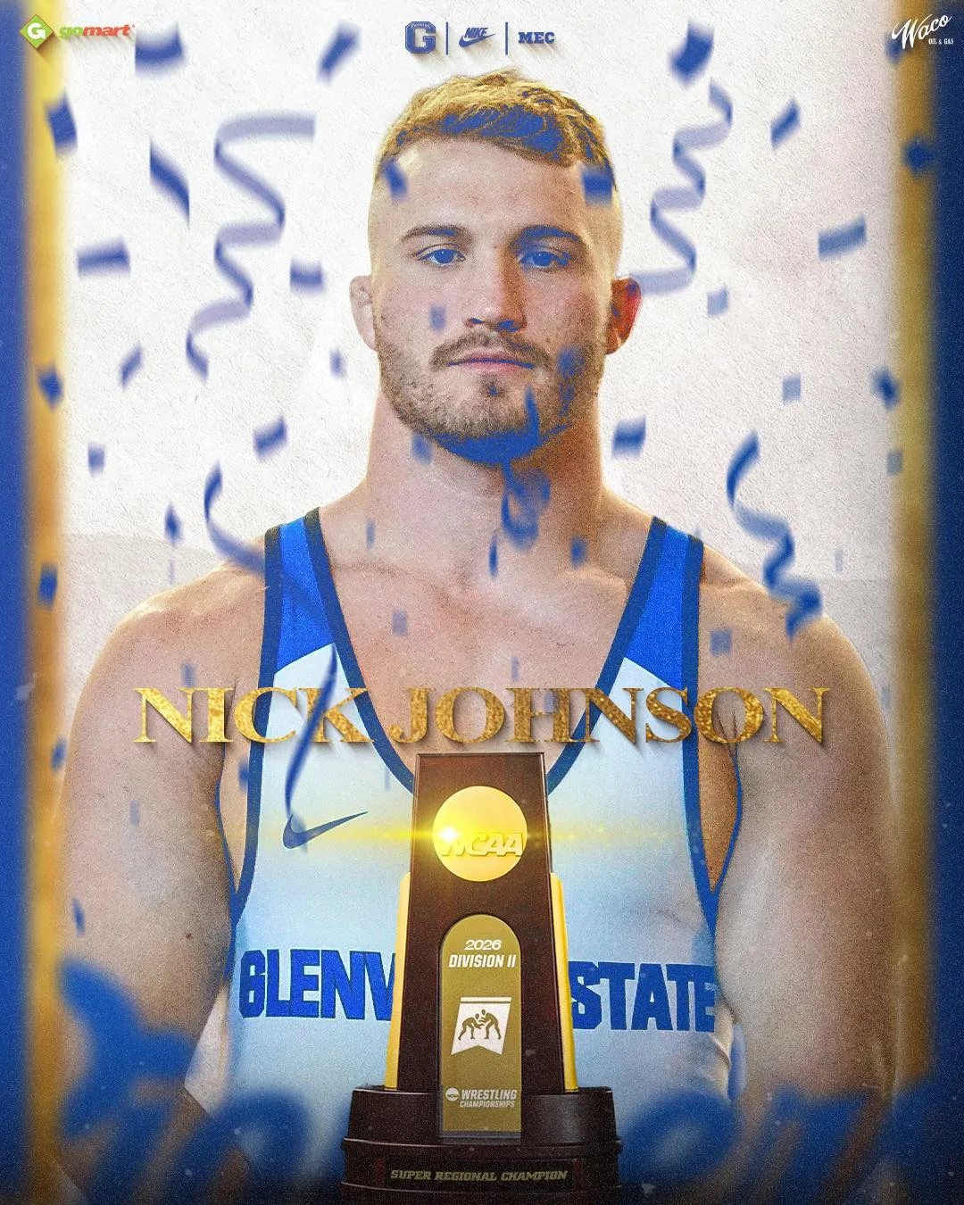 Nick Johnson Glenville State Wrestler