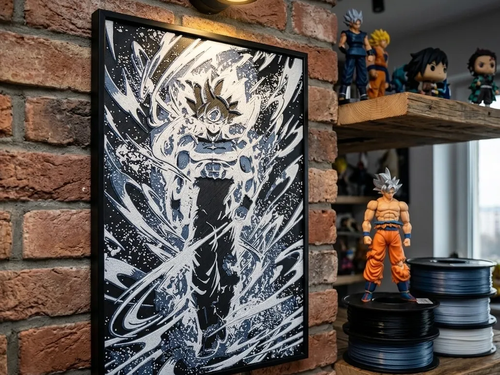 Goku Ultra Instinct - HueForge HueArt