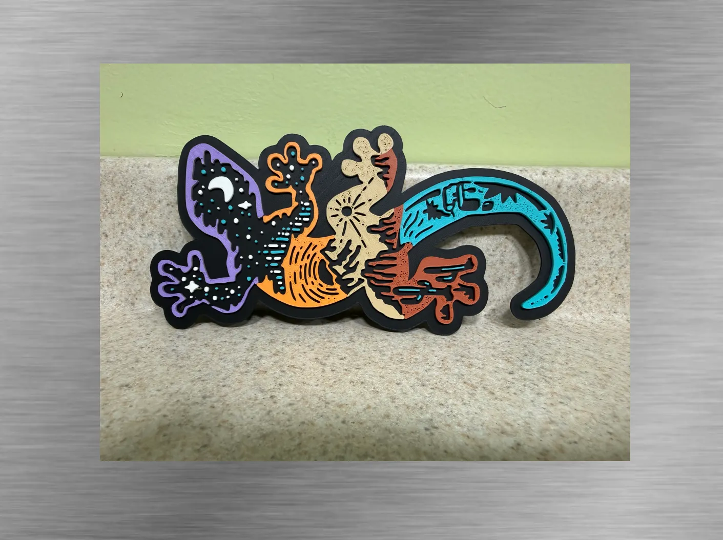 Tribal Lizard-Cutout