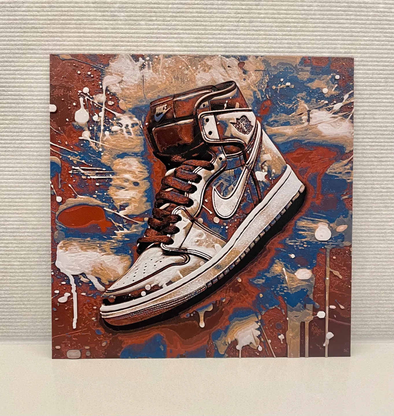 Nike Jordan 1 Splash - Hueforge Filament Painting